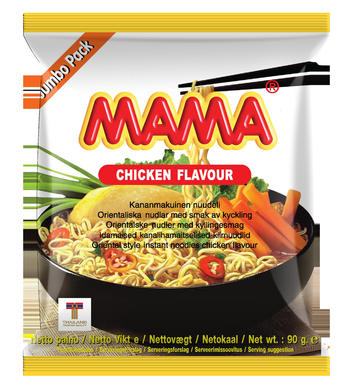 MAMA Idamaised kanalihamaitselised nuudlid 90g (22 tk)