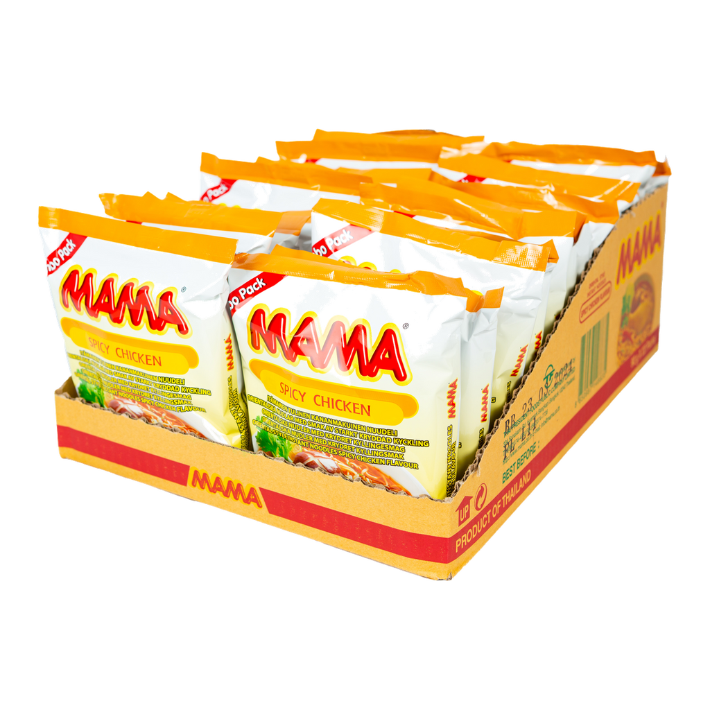 MAMA Idamaised vürtsikad kanamaitselised nuudlid 90g (22 tk)