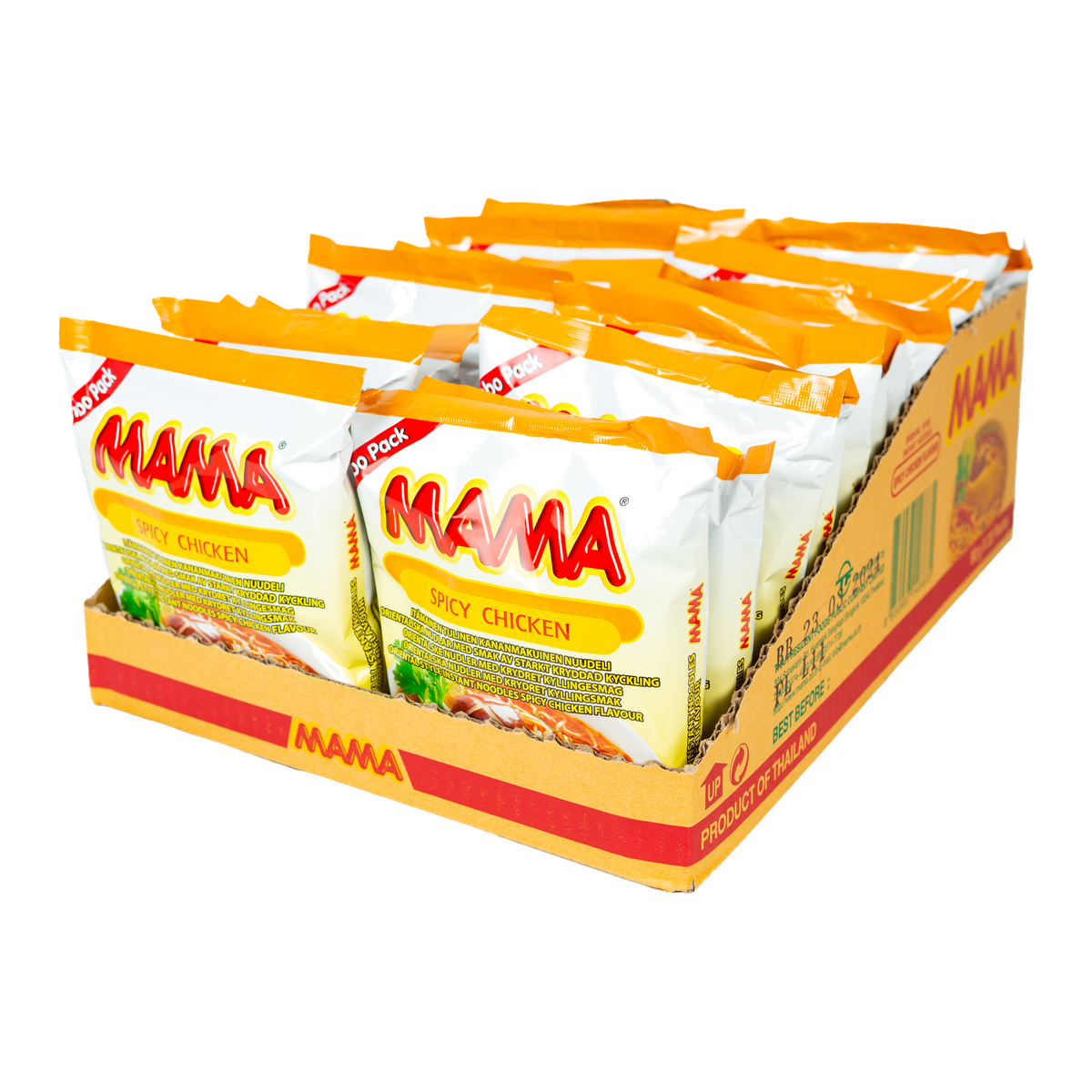 MAMA Idamaised vürtsikad kanamaitselised nuudlid 90g (22 tk)