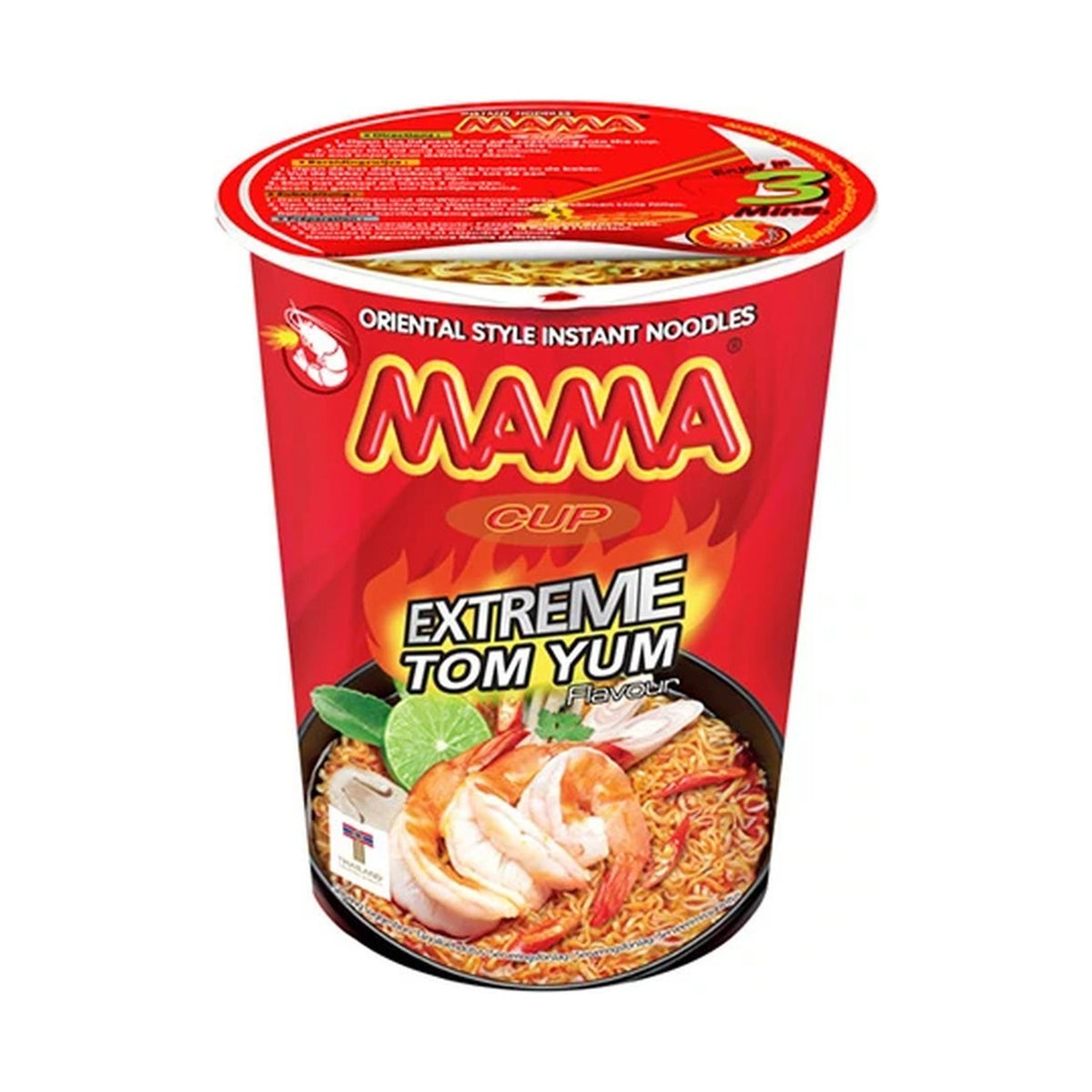 MAMA topsis Idamaised eriti vürtsikad Tom Yum krevetimaitselised nuudlid (8 tk)